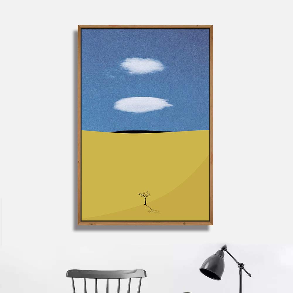 Wall26 Framed Canvas Wall Art - Silent World Theme 16x24 Inches, Ready to Hang Home Decor for Living Room & Bedroom - Perfect for Modern Interior Design & Housewarming Gifts