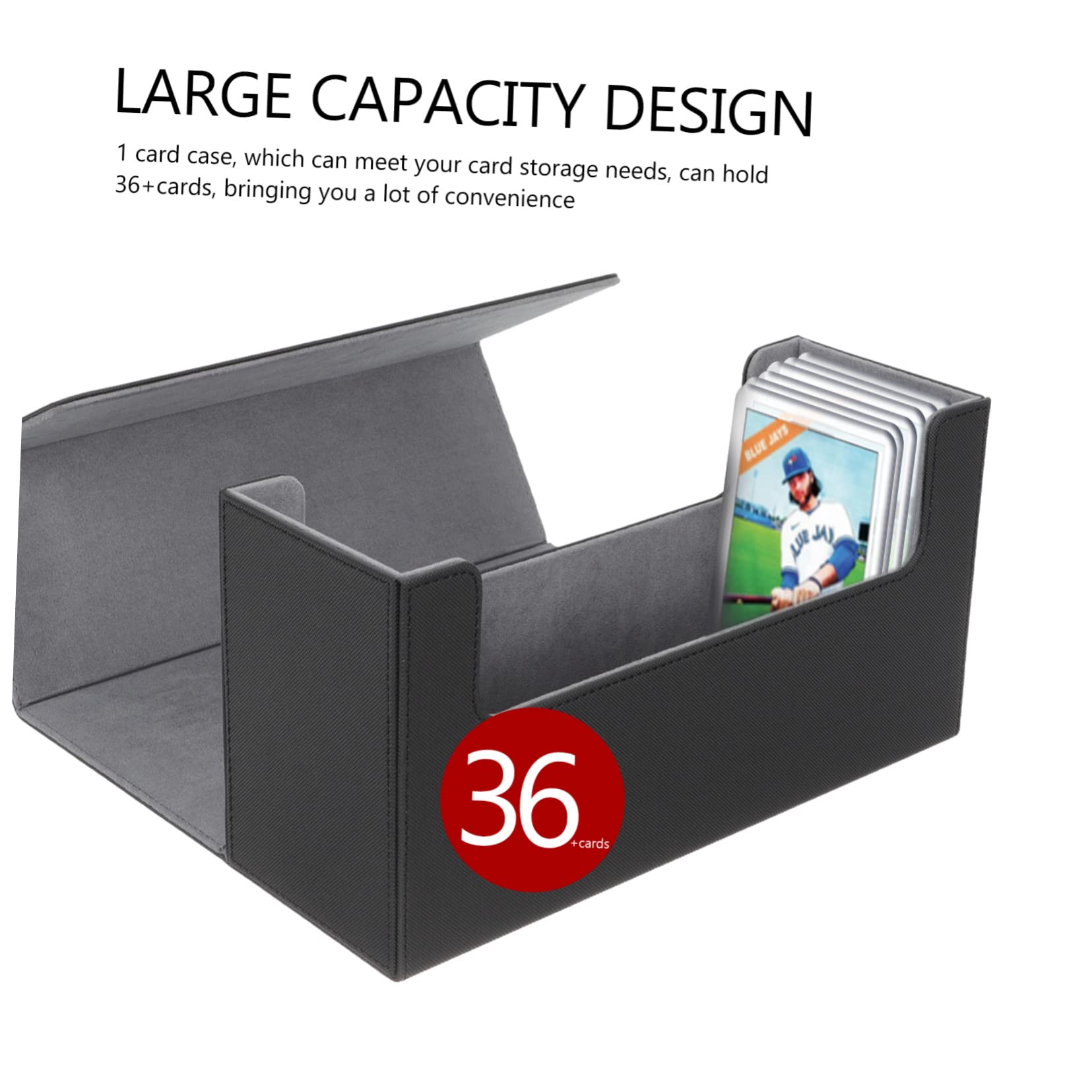 Toyvian Sports Card Holder Box - Premium Trading Card Organizer for Baseball & Football Cards | Perfect for Collectors, Game Nights & Storage