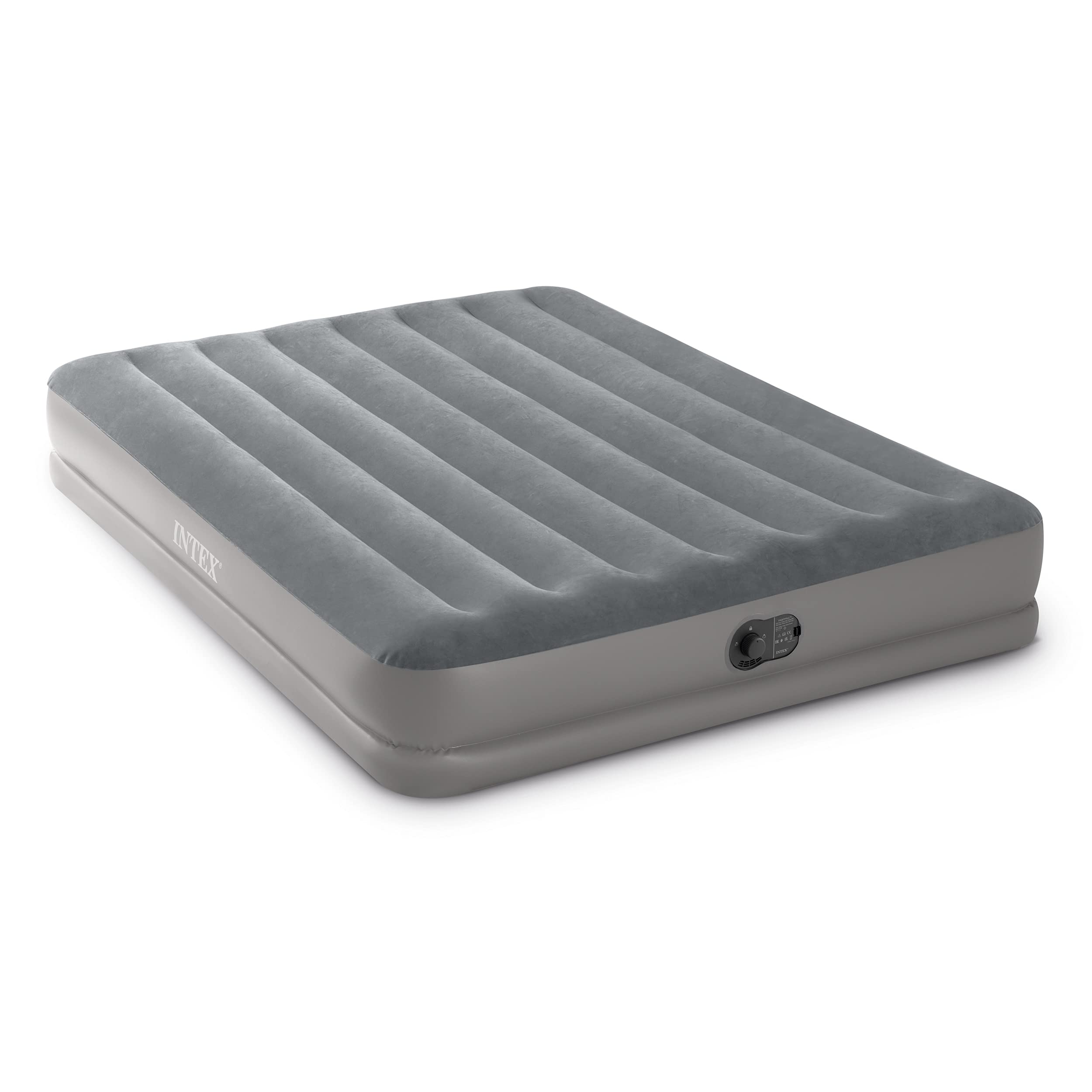 Intex Dura-Beam Standard Series Prestige Mid-Rise Air Mattress with USB Powered Internal Pump - Fast Inflation for Camping, Guest Beds & Travel
