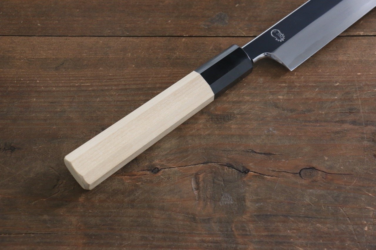 Premium Choyo White Steel Kengata Yanagiba 300mm Japanese Sushi Knife - Mirror Polished Blade with Magnolia Wood Handle - Perfect for Sashimi, Sushi Preparation & Professional Chefs