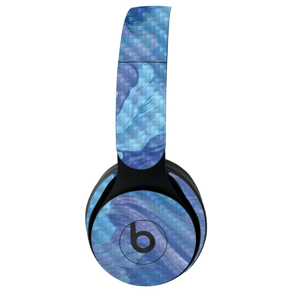 MightySkins Carbon Fiber Skin for Beats Solo Pro Wireless Headphones - Typhoon | Protective & Durable Textured Finish | Easy to Apply & Remove | Made in USA | Perfect for Travel, Gym & Daily Use