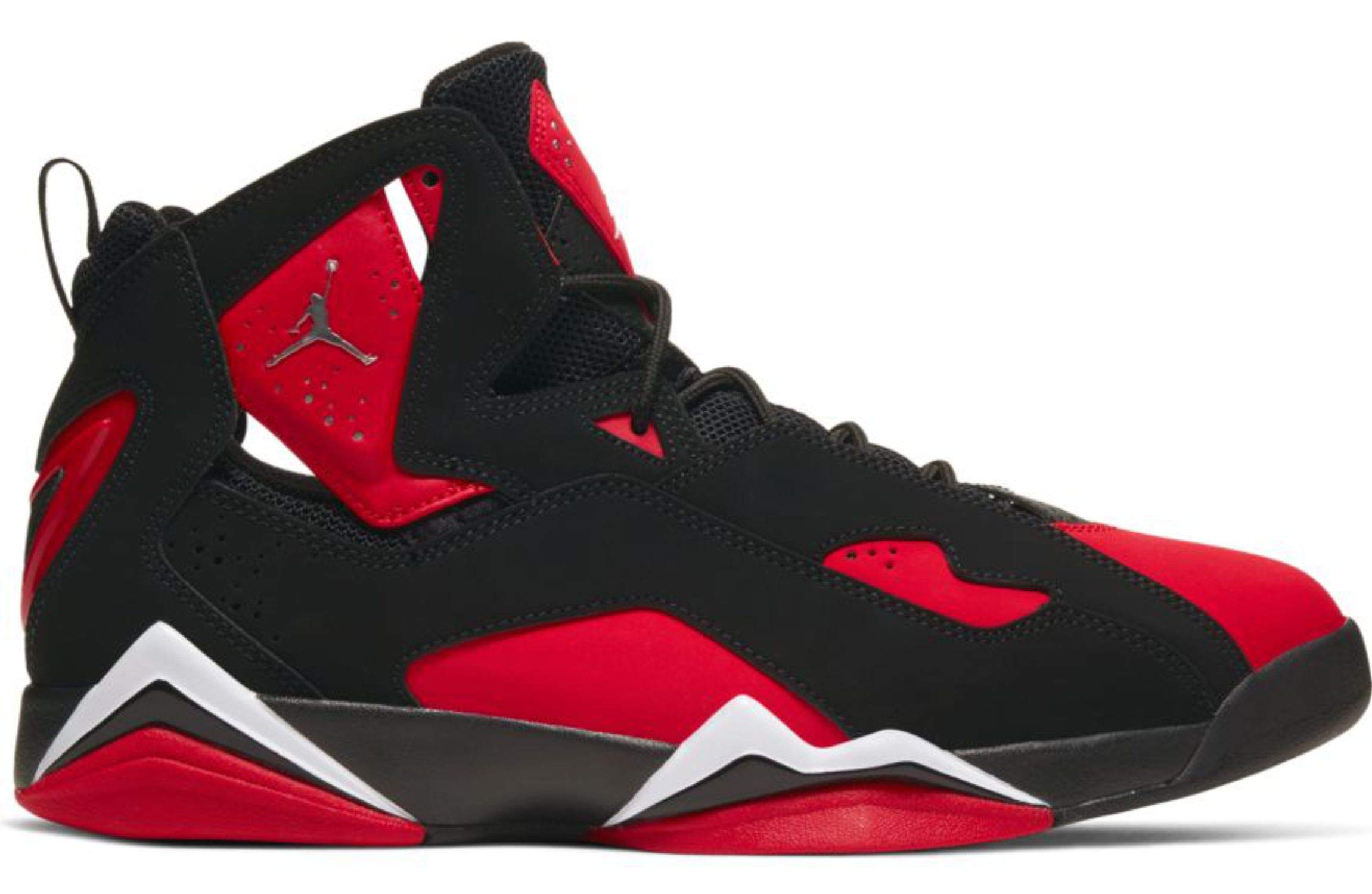 Jordan Men's True Flight Basketball Shoes - Black/Red/White - Size 9.5 D(M US) - High-Performance Basketball Sneakers for Court Play & Streetwear Style
