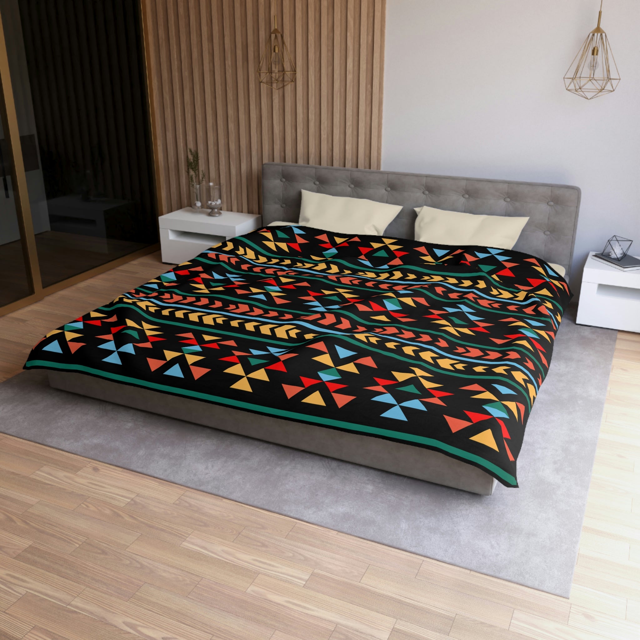 Southwestern Night Canyon Print Duvet Cover - Soft Microfiber Bedding Set in 3 Sizes (Twin/Queen/King) for Cozy Bedroom Decor & Southwestern Style Home