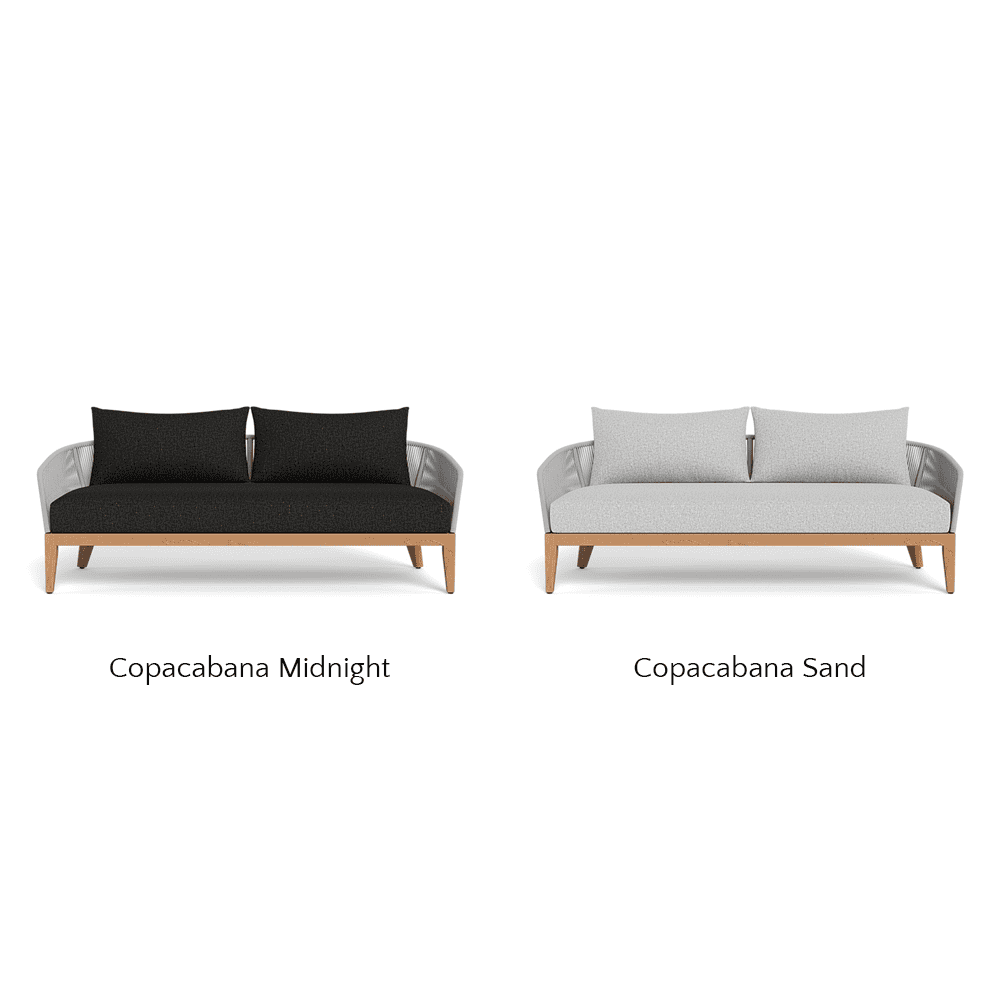 Avalon Outdoor 2-Seat Patio Sofa with Cushions - Waterproof Wicker Furniture for Garden, Balcony, and Poolside Relaxation