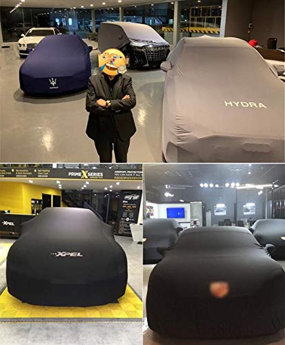 Premium High-Elastic Car Cover for Bentley Mulsanne, Continental, Flying Spur, Speed, GT & GTC Series - Black Weatherproof Protection - Perfect for Indoor/Outdoor Storage & Travel Protection