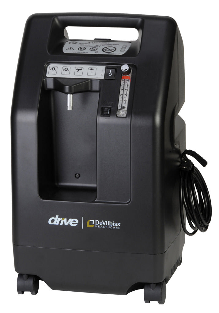 Drive DeVilbiss 5 Liter Oxygen Concentrator - Portable Home Oxygen Machine for COPD, Sleep Apnea & Respiratory Therapy - Perfect for Home Use & Travel