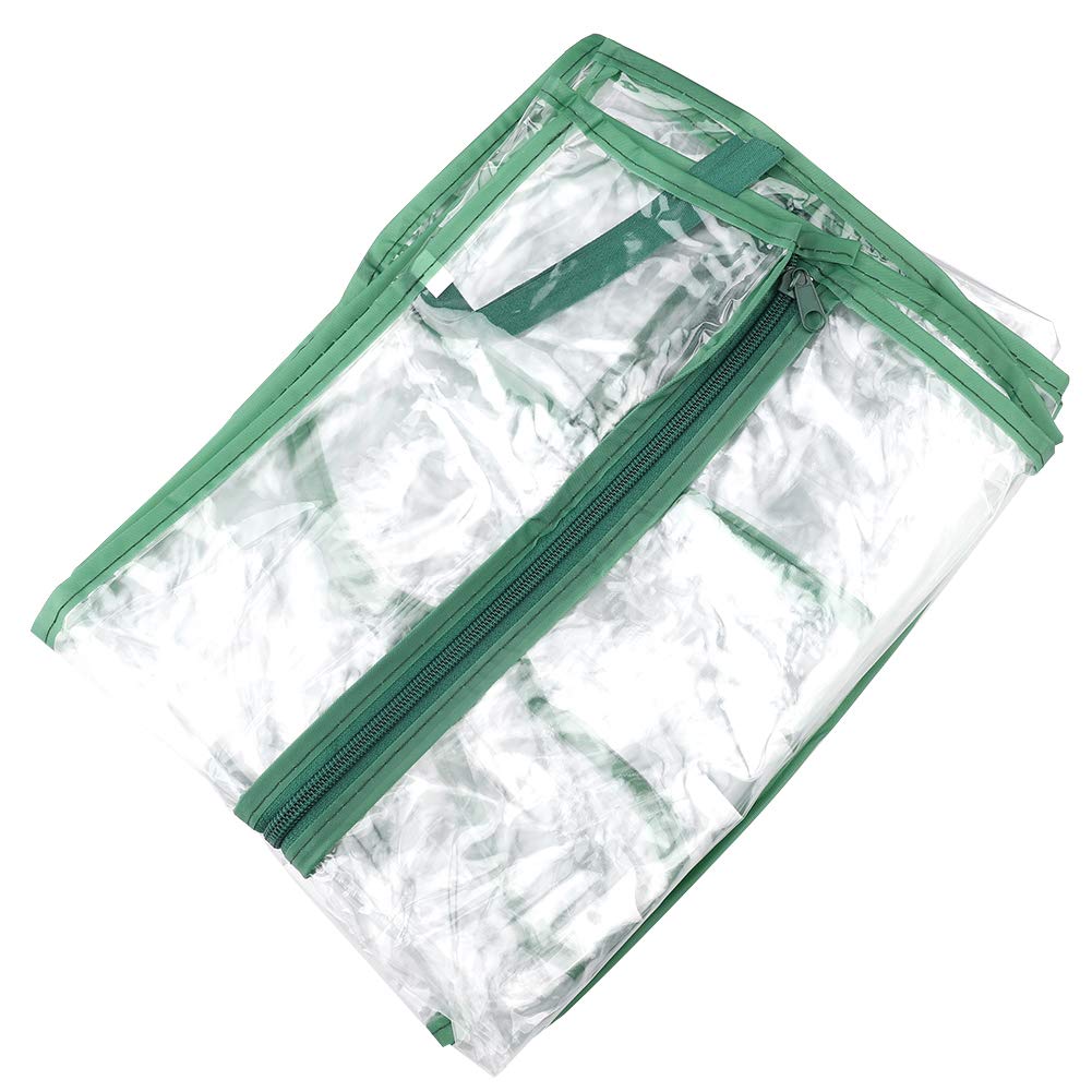 Lermopty 4 Tier Greenhouse Cover - PVC Clear Mini Greenhouse Replacement Cover with Zippered Door | Plant Grow Tent for Indoor & Outdoor Gardening | Perfect for Seedlings, Herbs, and Winter Plant Protection