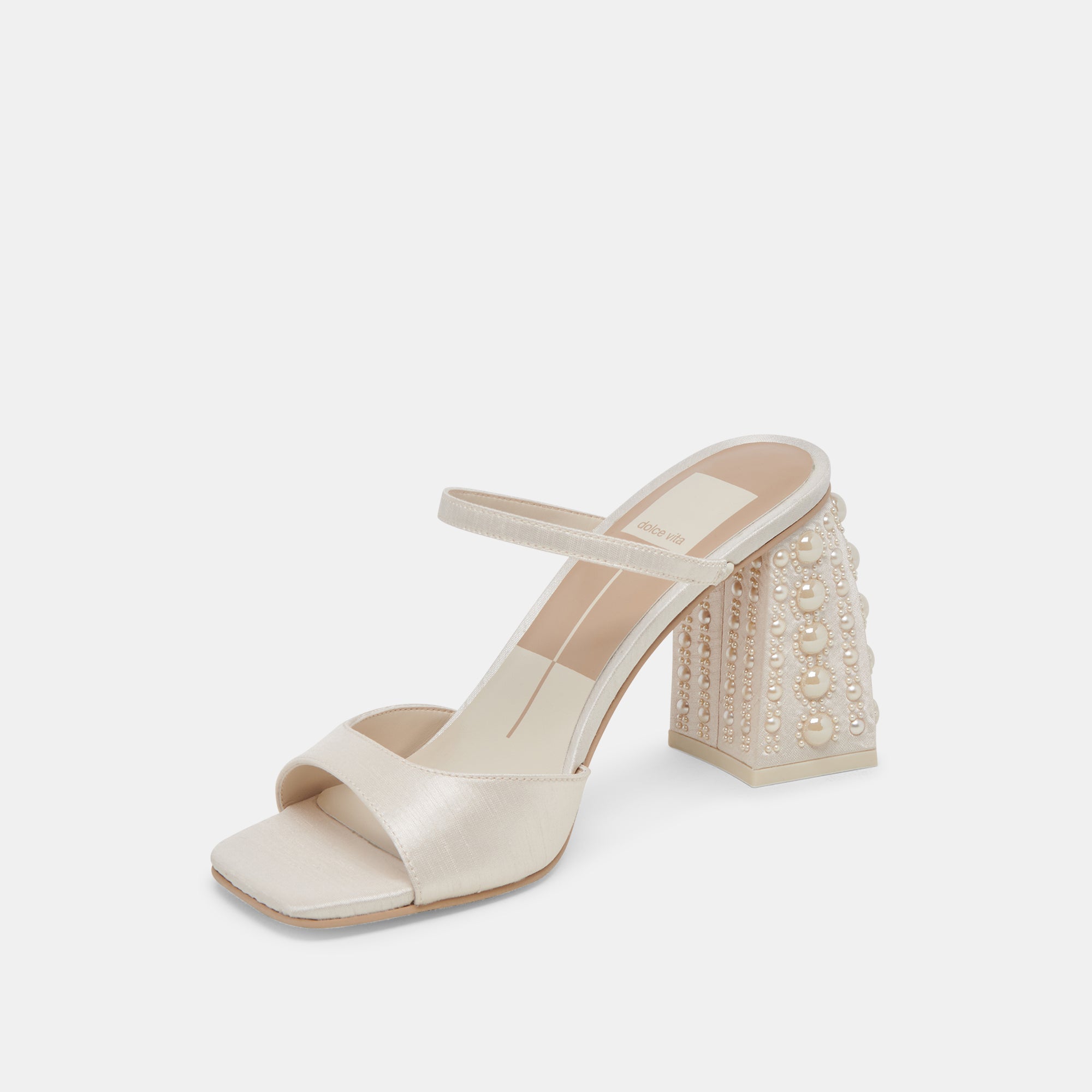 JEMMY PEARL HEELS - Vanilla Silk High Heels for Women | Elegant Evening Shoes for Parties, Weddings & Special Occasions