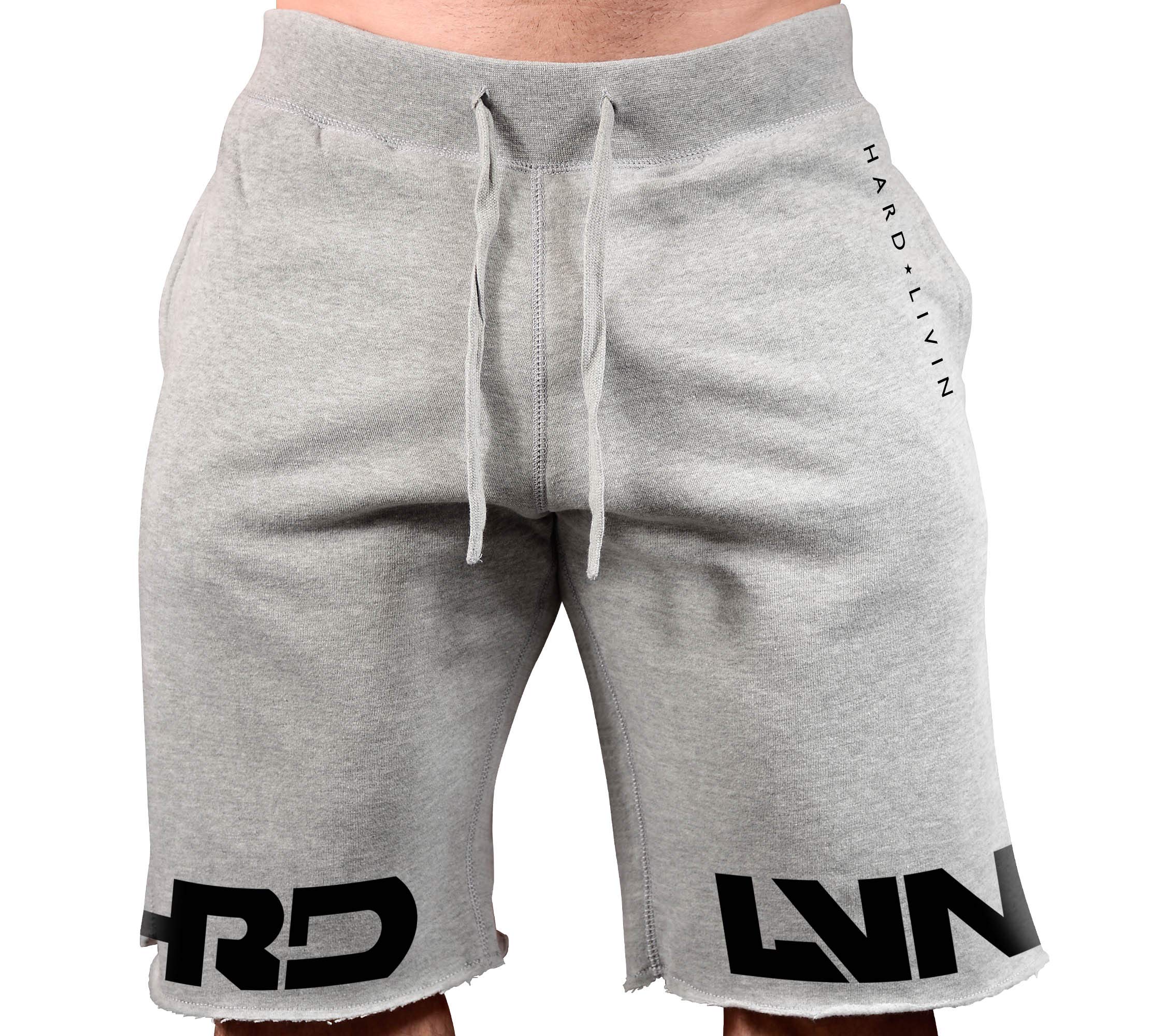 Men's HRD-LVN Split Leg Workout Shorts - Breathable Gym Training & Running Shorts for Men - Perfect for Weightlifting, CrossFit & Summer Sports