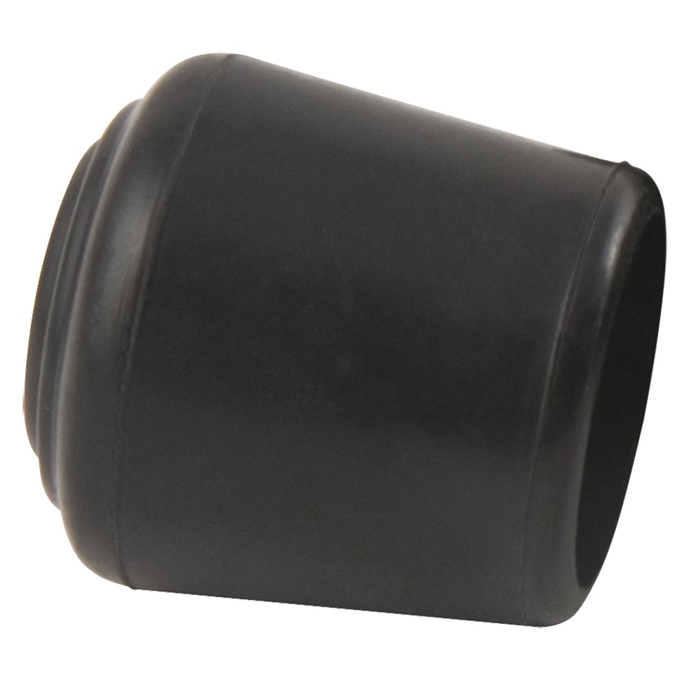 SoftTouch 3/4 Inch Round Slip-On Rubber Chair Leg Caps - 32 Pack Black Non-Slip Floor Protectors for Metal Folding Chairs | Noise Reduction & Surface Protection for Hardwood Floors, Tile & Laminate