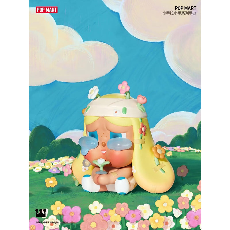 Pop Mart Crybaby Hand in Hand Series - Falling for the Bloom Collectible Figure | Cute Anime-Style Blind Box Toy for Display, Gifts & Kawaii Home Decor