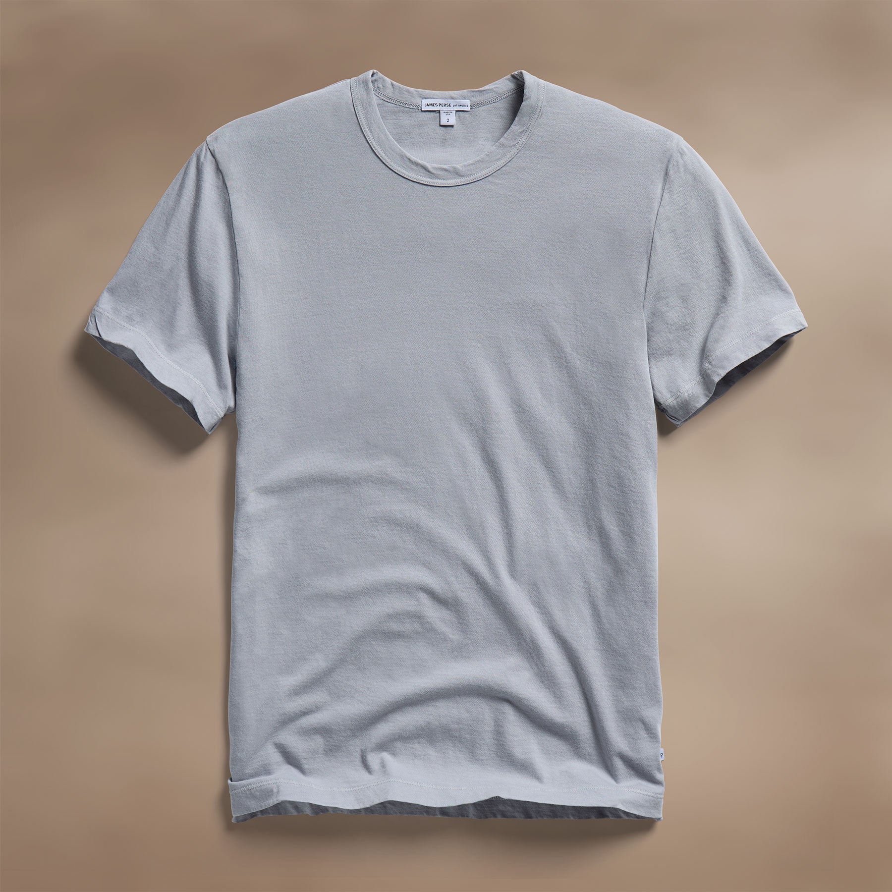 Men's Short Sleeve Crew Neck T-Shirt - Soft Cotton Grey Sky Pigment Tee for Casual Wear & Everyday Outfits