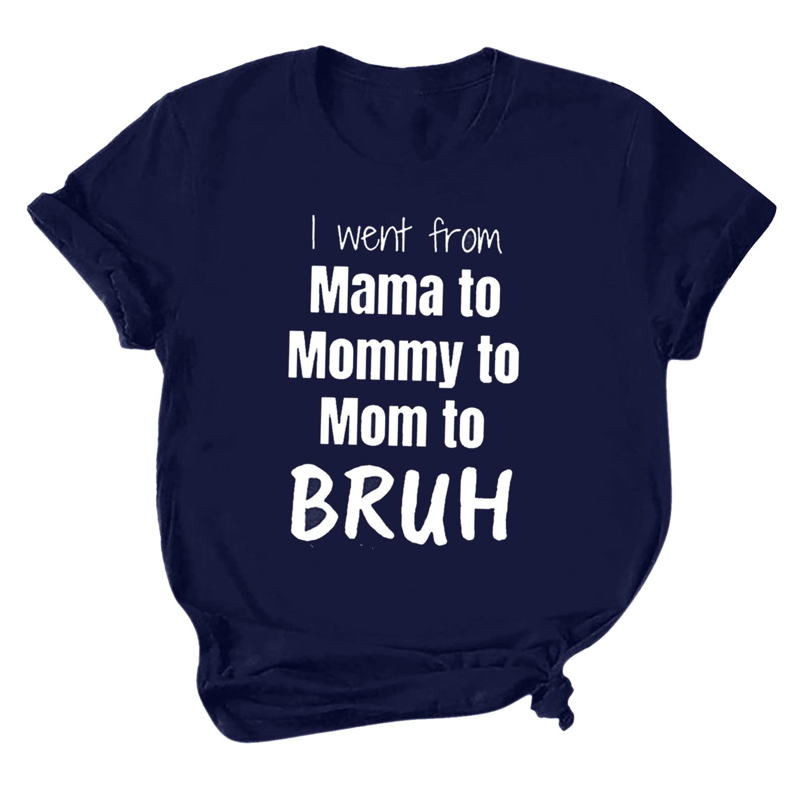 Funny Print Women's Graphic T-Shirt - Loose Fit Crewneck Summer Tee for Casual Wear, Mom Shirts & Everyday Outfits | Perfect for Beach, Vacation, and Weekend Activities