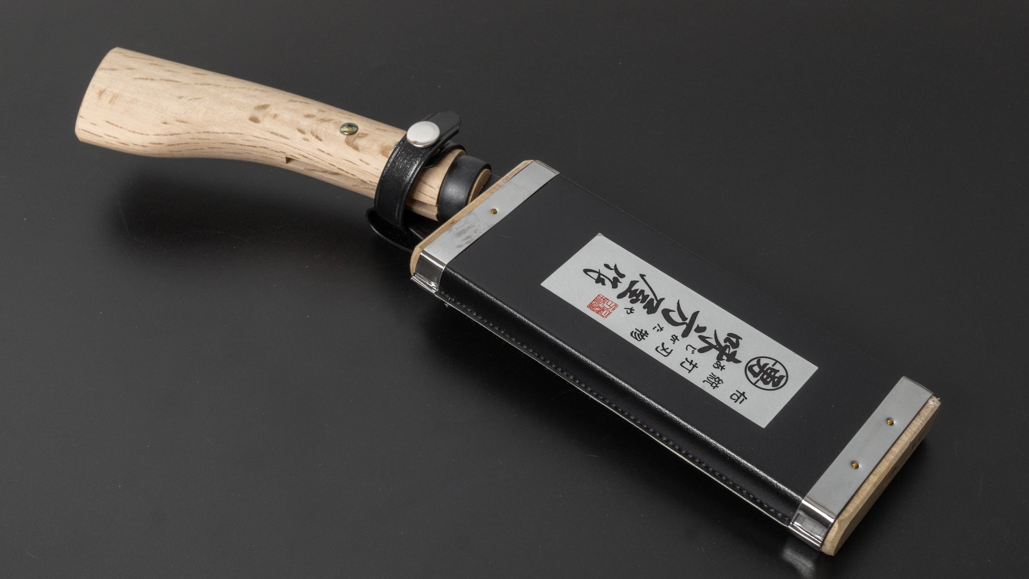 Premium Ajikataya Tsuchime Hatchet 150mm with Oak Handle - Double Bevel Japanese Camping Axe for Outdoor Adventures, Wood Splitting & Bushcraft