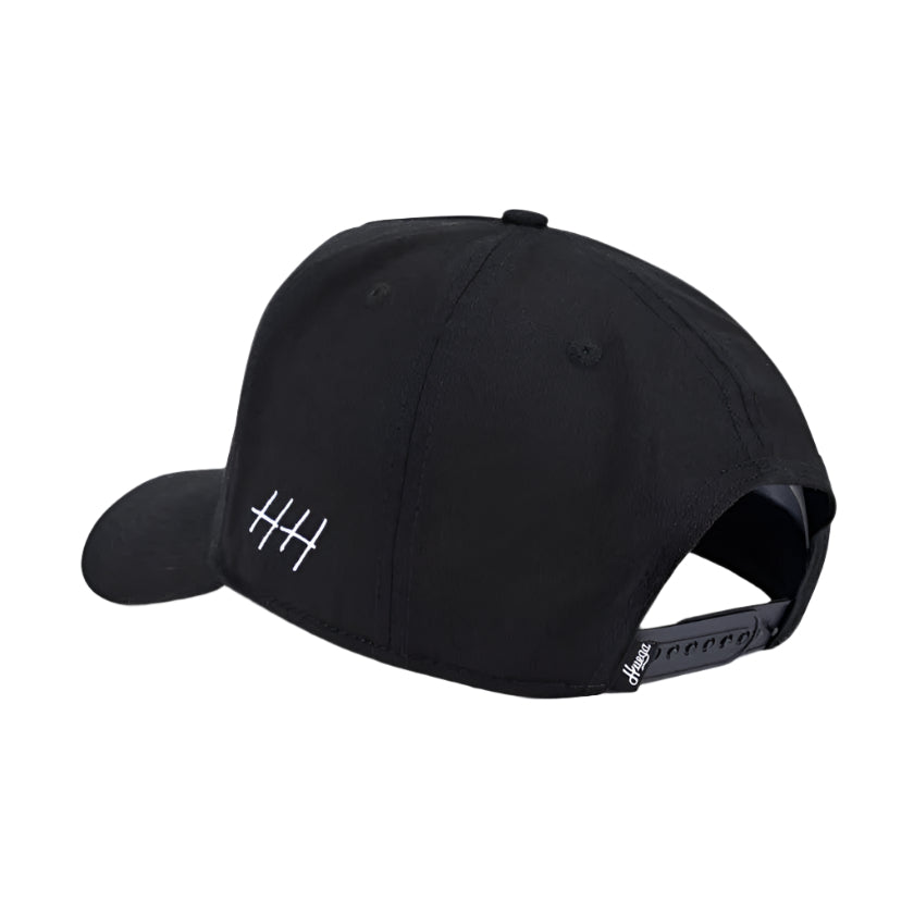 Huega House Legacy Snapback Hat - Black | Adjustable Dad Hat for Men & Women | Perfect for Casual Wear, Sports & Outdoor Activities