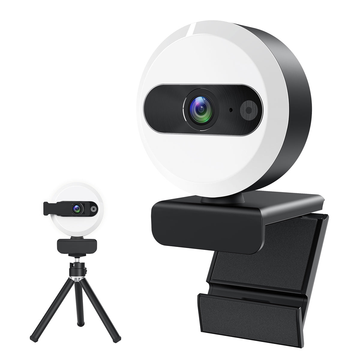 Campark PC04 2K Webcam with Adjustable Brightness - Perfect for Video Conferencing, Online Classes & Live Streaming