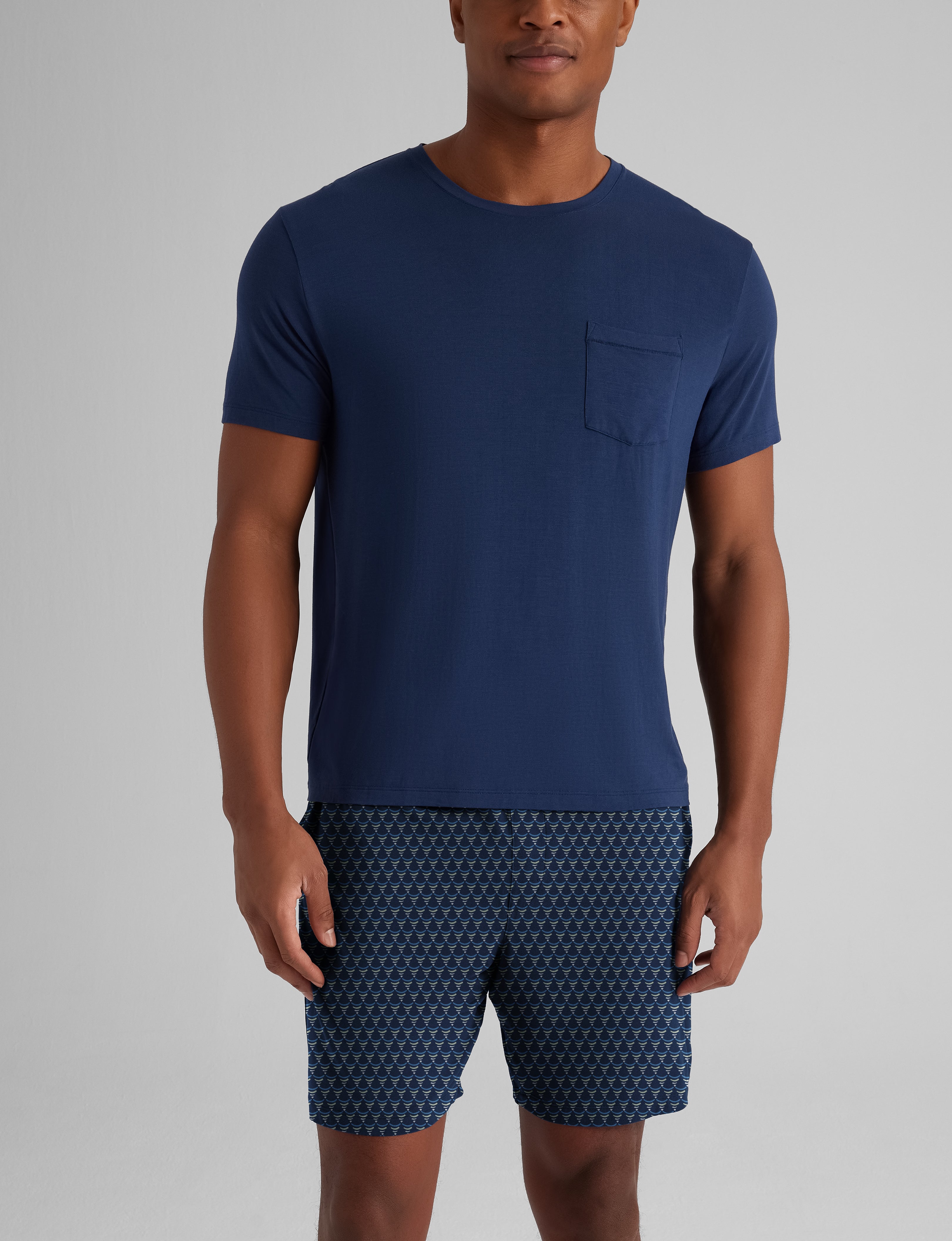 Second Skin Sleep Pocket Tee & Short Set - Ultra Soft Lounge Wear for Women - Perfect for Sleeping, Yoga & Relaxing at Home
