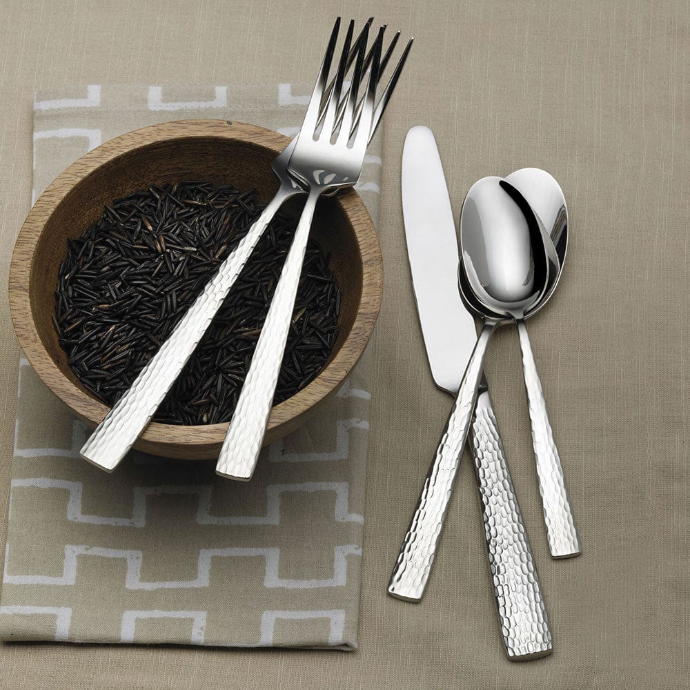Oliver Mirror 65-Piece Stainless Steel Flatware Set - Service for 12 - Elegant Dining Silverware for Dinner Parties, Weddings & Holiday Gatherings