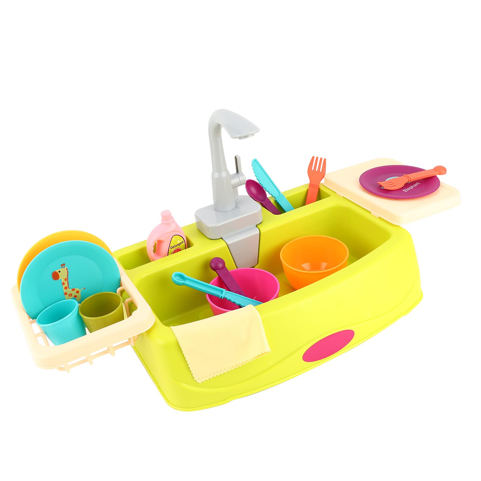 **Pretend Play Kitchen Sink Toy Set - Interactive Role Play Dishwasher & Wash Up Toys for Kids - Perfect for Boys & Girls Playtime, Birthday Gifts & Preschool Learning**