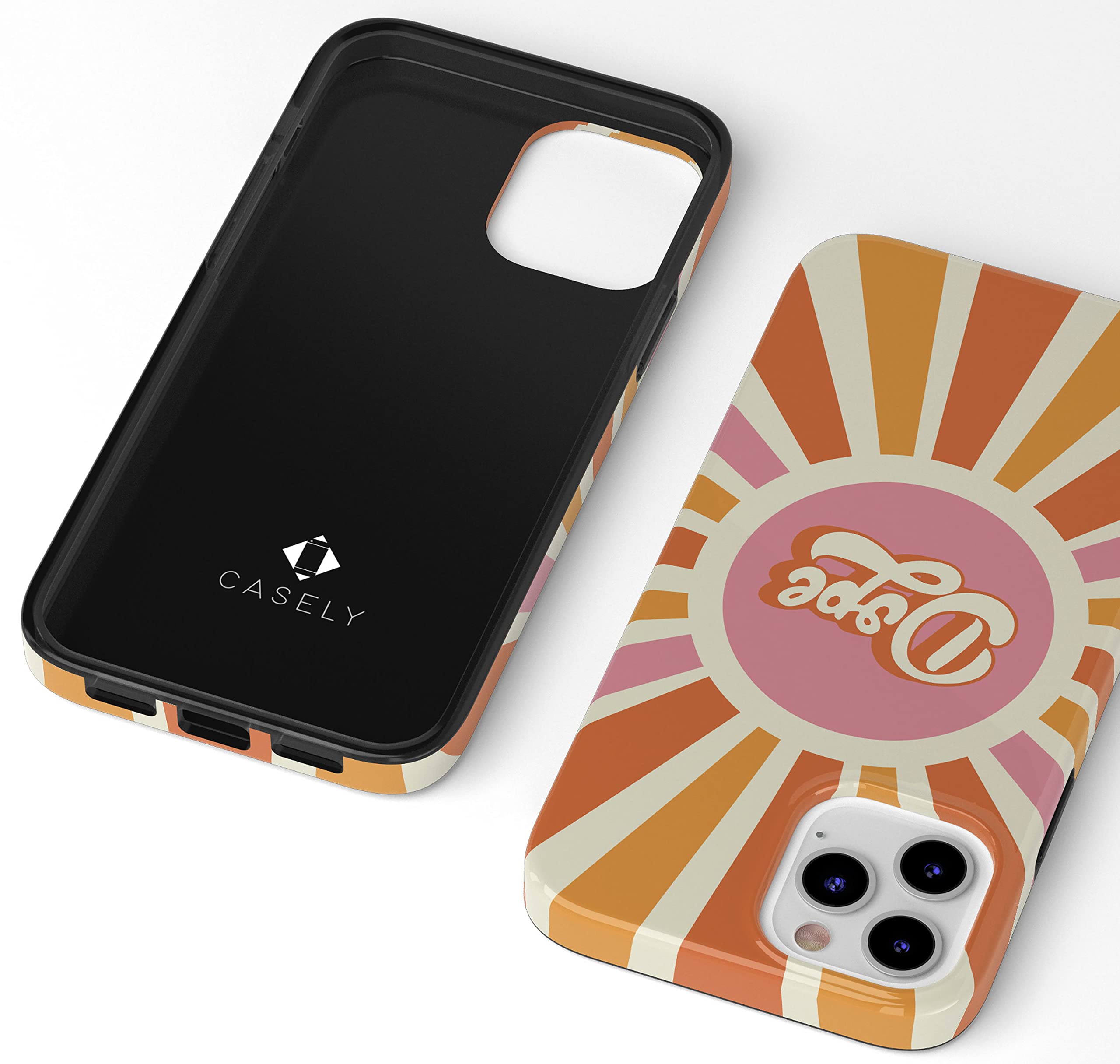 Casely iPhone 11 Pro Case - Retro Colorblock Protective Cover | Shockproof & Slim Design | Compatible with iPhone 11 Pro (5.8