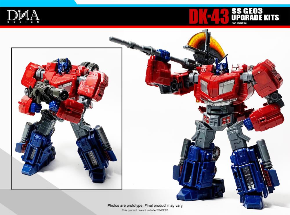 DNA Design DK 43 Upgrade Kit for SS GE03 Gamer Edition Optimus WFC - Transformers Action Figure Accessories for Collectors & Display Enhancement