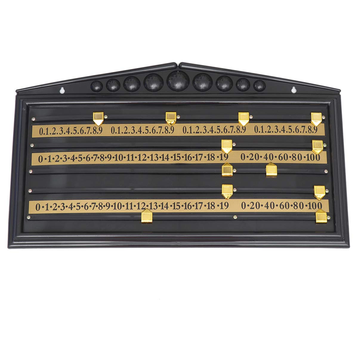 **Abaodam Plastic Snooker Pool Scoreboard - Billiard Game Scorer for Home, Club & Bar - Black (Perfect for Tournaments & Casual Play)**