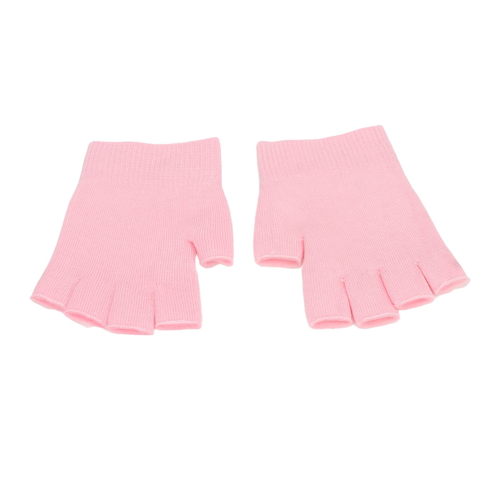 Fingerless Moisturizing Gel Gloves for Dry Cracked Hands - 2 Pcs Reusable Skin Softening Hand Mitts with Hydrating Gel - Perfect for Overnight Treatment, Spa Day & Winter Hand Care