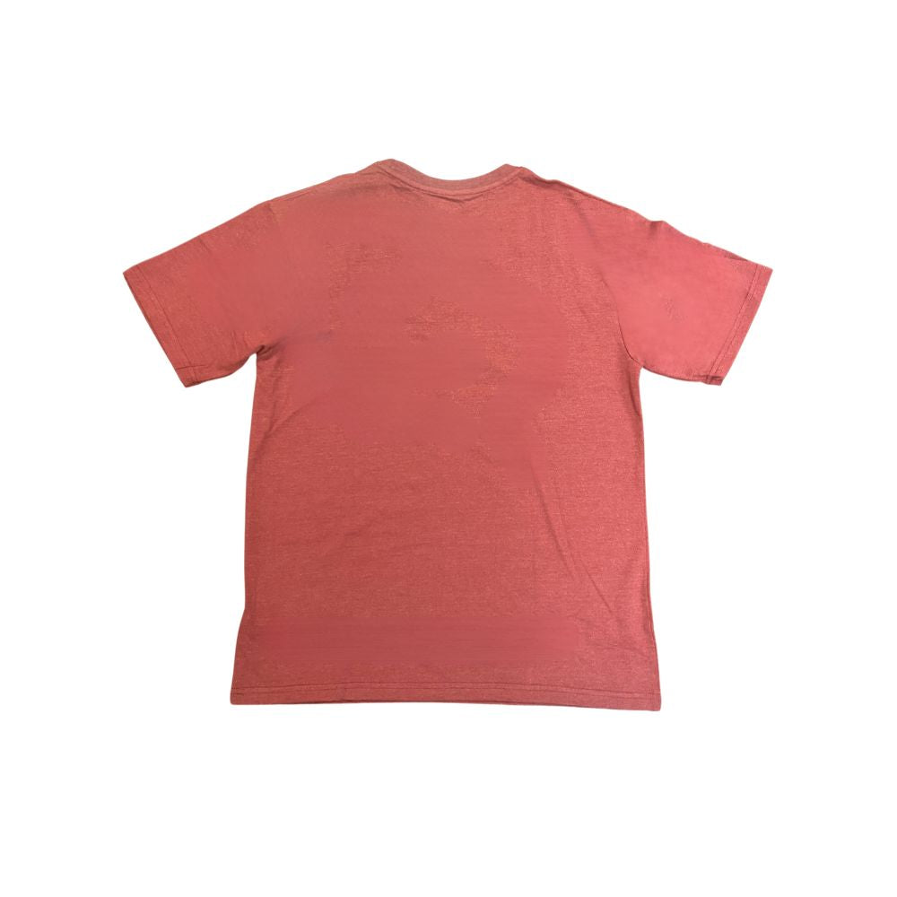 CAT Short Sleeve Logo Work T-Shirt for Men - Heather Red (7010045) | Durable Cotton Tee for Construction, Outdoor Work & Casual Wear