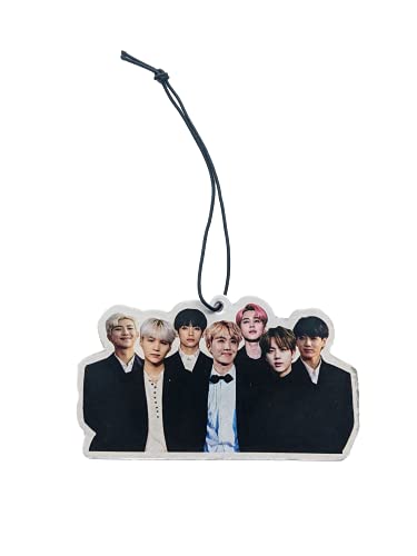BTS K-Pop Car Air Freshener - Jimin Suga Jungkook Scented Hanging Decor - Perfect Birthday Gift for ARMY Fans | Ideal for Cars, Offices & Dorm Rooms