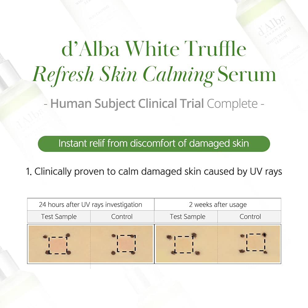 d'Alba Italian White Truffle Refresh Calming Spray Serum - Hydrating Facial Mist for Glowing Skin | Soothing & Moisturizing Face Spray for Dry Skin, Travel & Daily Skincare Routine