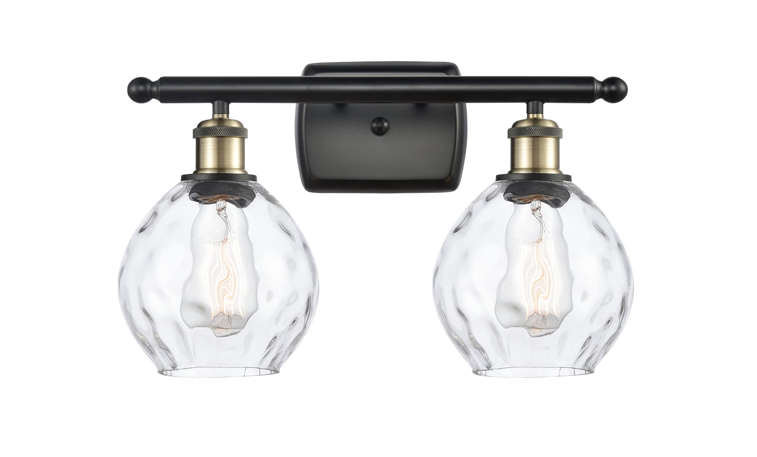 Innovations Lighting 516-2W-BAB-G362 Small Waverly 2-Light Bathroom Vanity Light - Ballston Collection - Perfect for Bathroom Mirror Lighting and Modern Home Decor