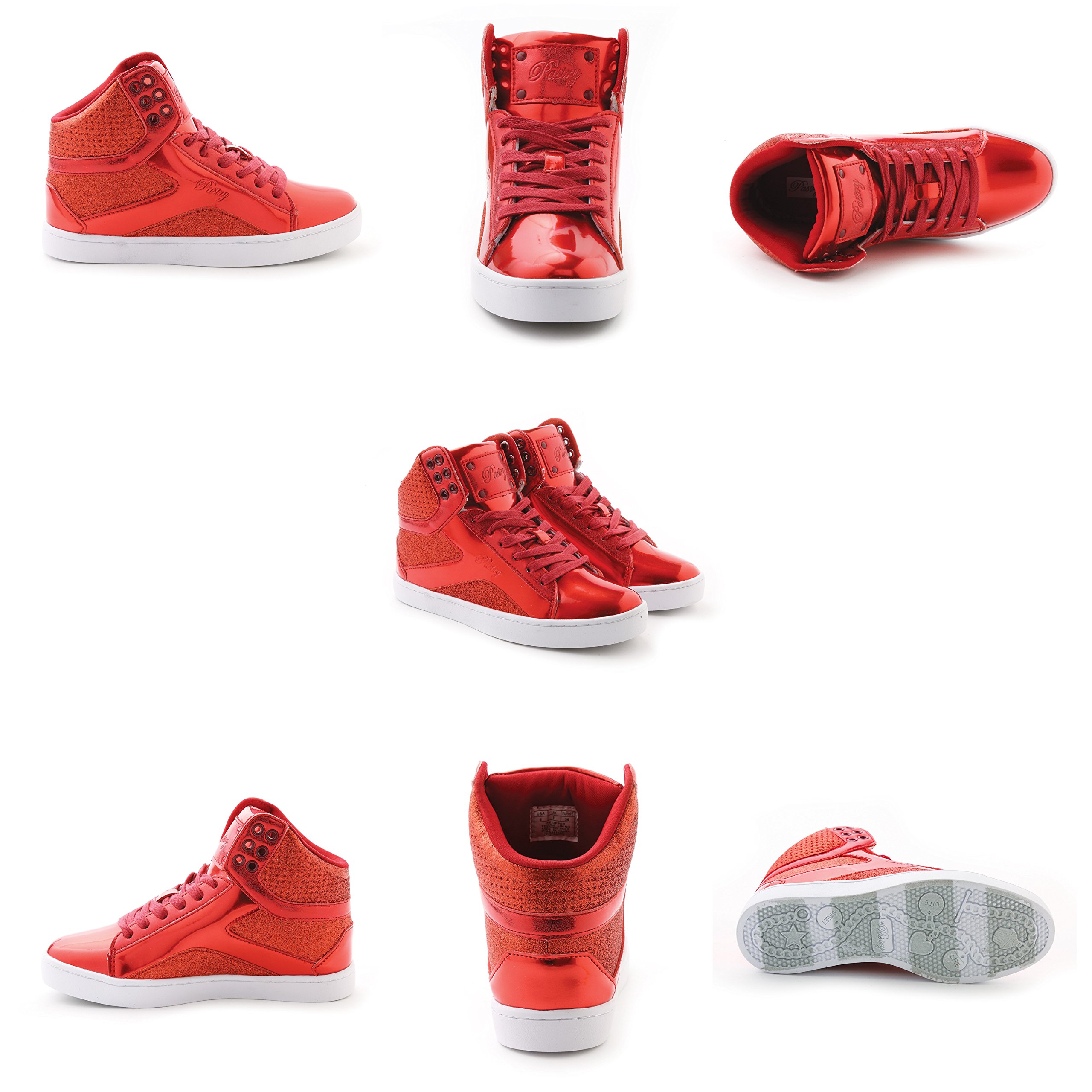 **Glitter High-Top Sneakers for Women – Fashion Pastry Pop Tart Dance Shoes | Perfect for Dance Performances, Parties & Casual Wear**