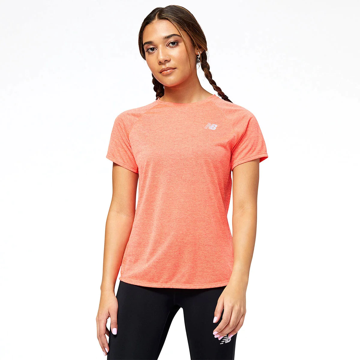 New Balance Impact Run Short Sleeve Women's Running Shirt - Lightweight Moisture-Wicking Activewear for Jogging, Gym & Outdoor Workouts