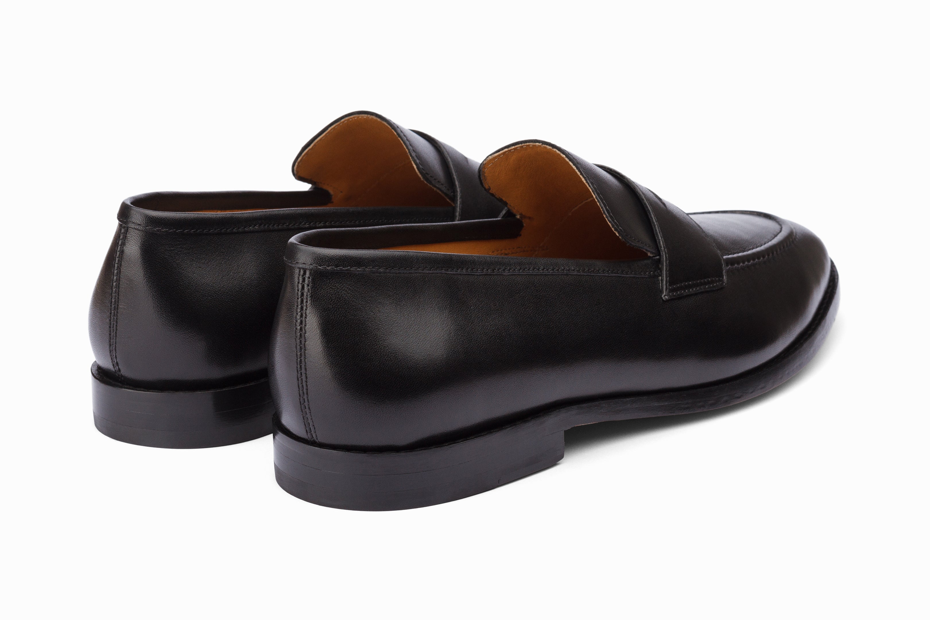 Premium Black Penny Loafers for Men & Women - Classic Comfortable Slip-On Shoes for Office, Business, and Casual Wear