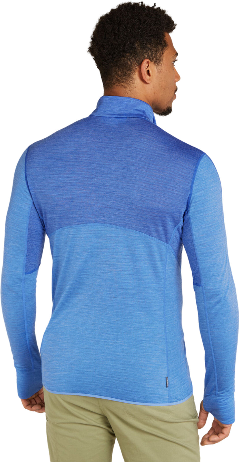 200 RealFleece Descender Merino Blend Long Sleeve Half Zip Jacket for Men - Warm & Breathable Outdoor Hiking, Camping & Winter Sports Activewear