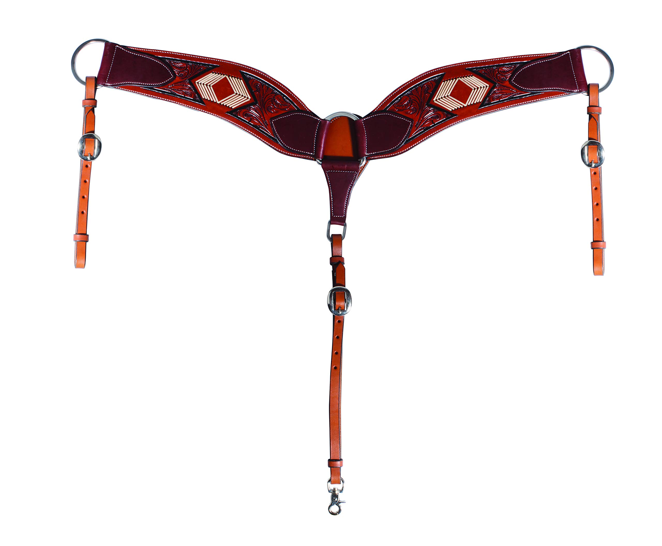 Professionals Choice Arrowhead Breast Collar for Horses - Durable Equestrian Training Gear for Western Riding & Roping Competitions
