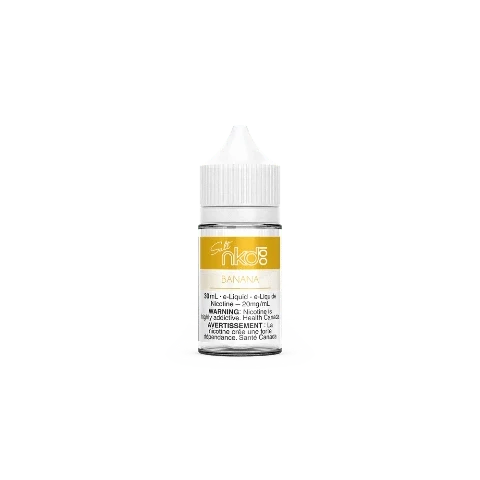 NKD 100 Salt Banana Nicotine E-Liquid 30mL - Refillable Vape Juice for Pod Systems & MTL Vaping