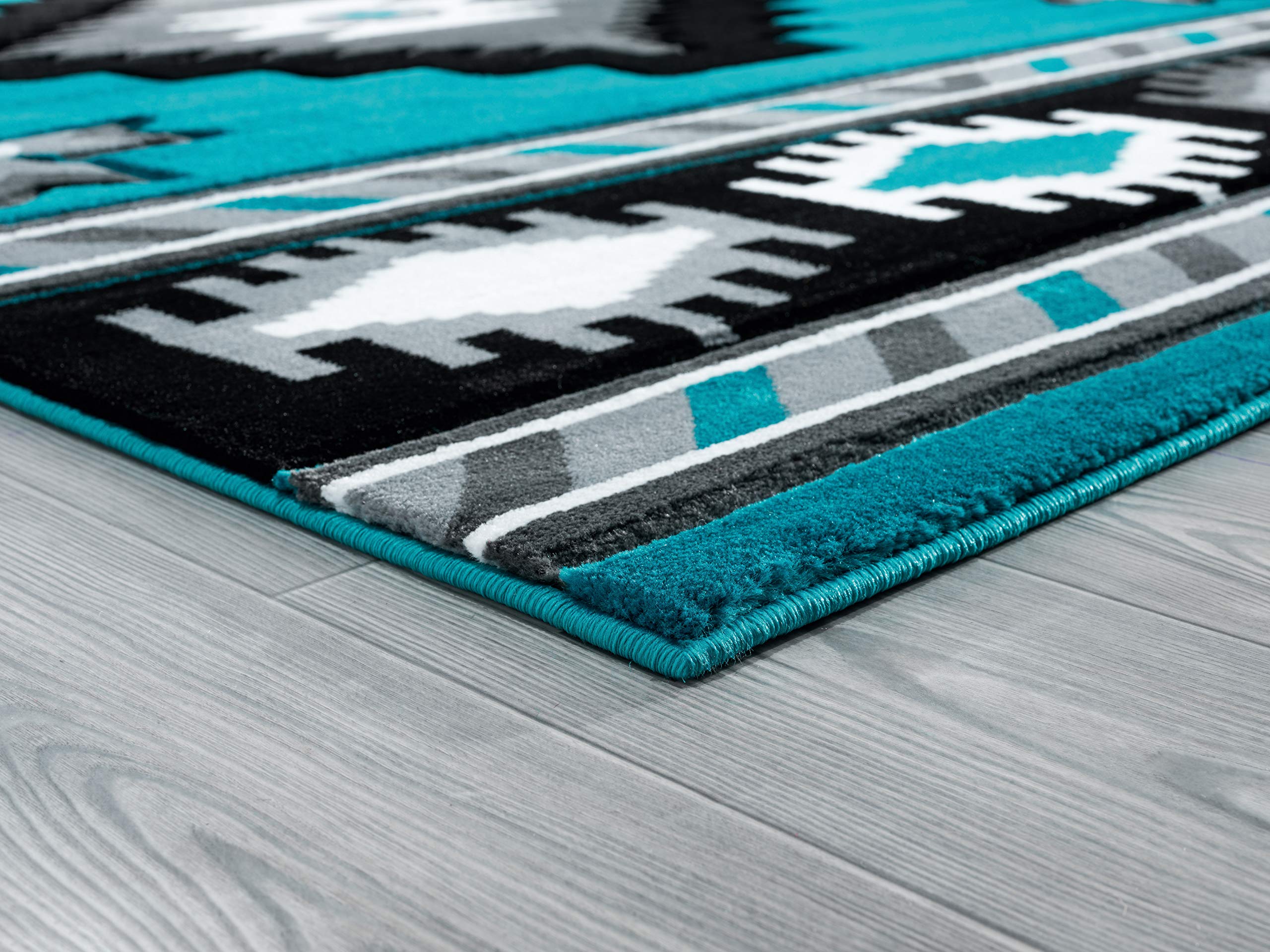 United Weavers of America Bristol Caliente Turquoise Round Area Rug 7'10