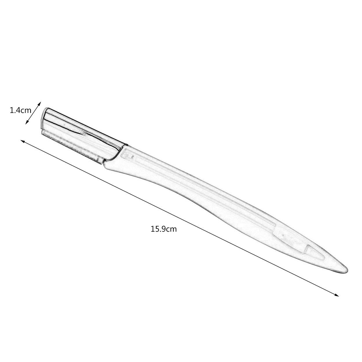 Lorenlli Portable Eyebrow Trimmer for Women - Stainless Steel Eyebrow Razor & Hair Removal Scraper | Perfect for Travel, Makeup Kits & At-Home Grooming