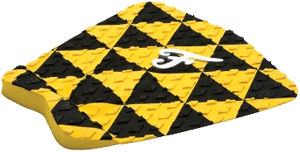 Barcelona Pride 5-Piece Black and Yellow Traction Set - Non-Slip Grip for Boats, Kayaks, and Water Sports Gear