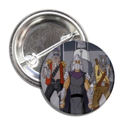 Official Teenage Mutant Ninja Turtles Shredder Button - Collectible TMNT Badge for Cosplay, Fan Merchandise & Gift - Perfect for Costumes, Backpacks & Fan Collections