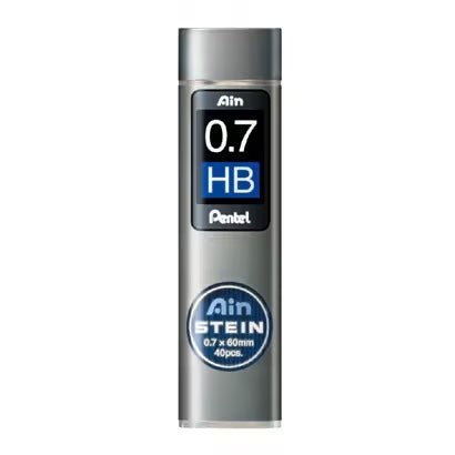 Pentel Ain STEIN Black Pencil Lead Refills - 0.5mm HB Graphite for Smooth Writing & Drawing - Perfect for School, Office & Sketching Artists
