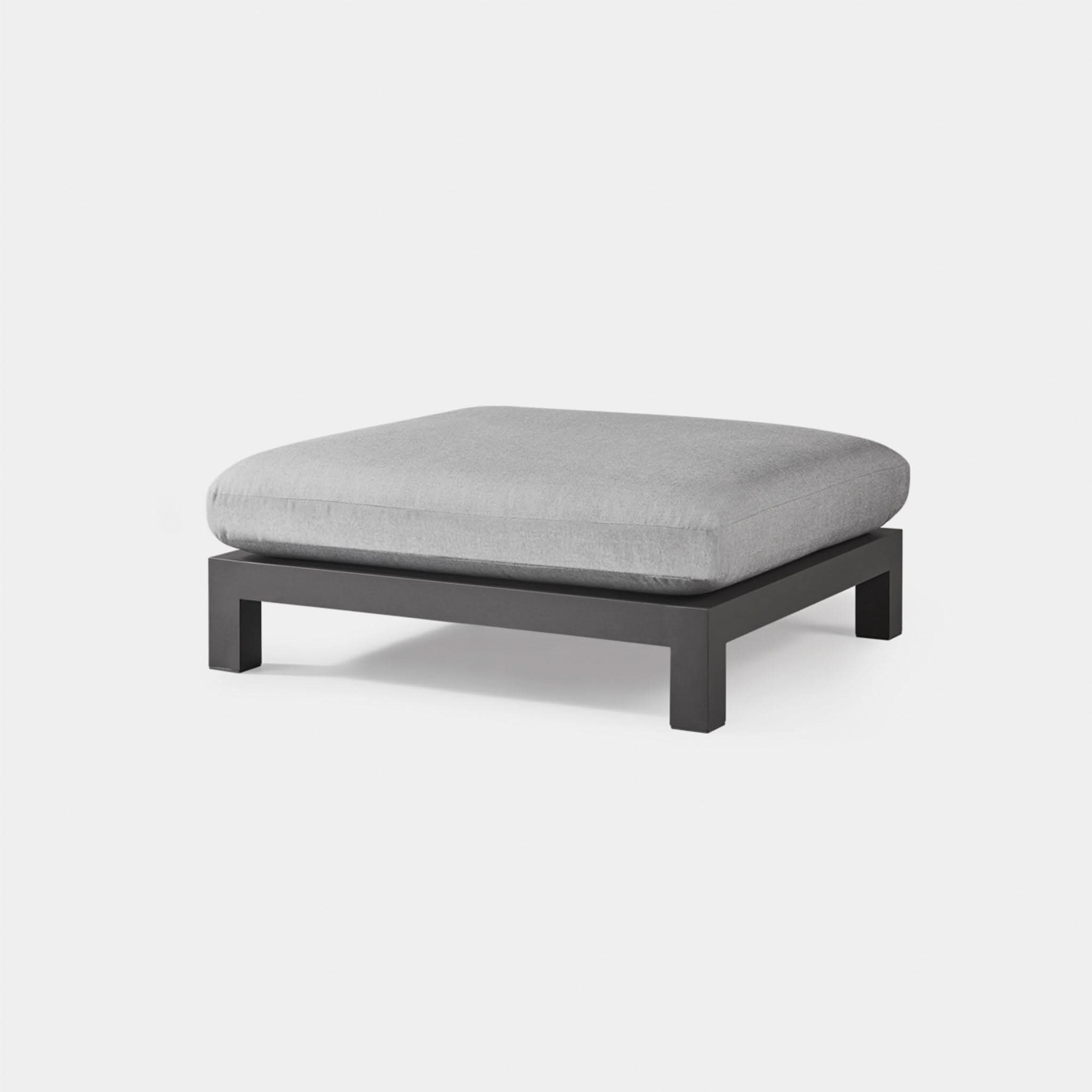 Pacific Aluminum Ottoman - Lightweight & Durable Outdoor Footrest, Perfect for Patio, Garden, and Poolside Relaxation