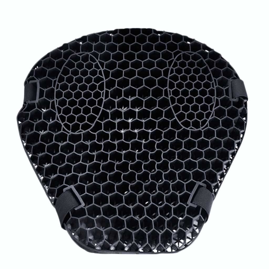 Premium 3D Shock-Absorbing Gel Motorcycle Seat Cushion - Breathable Waterproof Electric Bike Seat Cover with Sun Protection & Pressure Relief - Perfect for Long Rides, Commuting & Adventure Touring