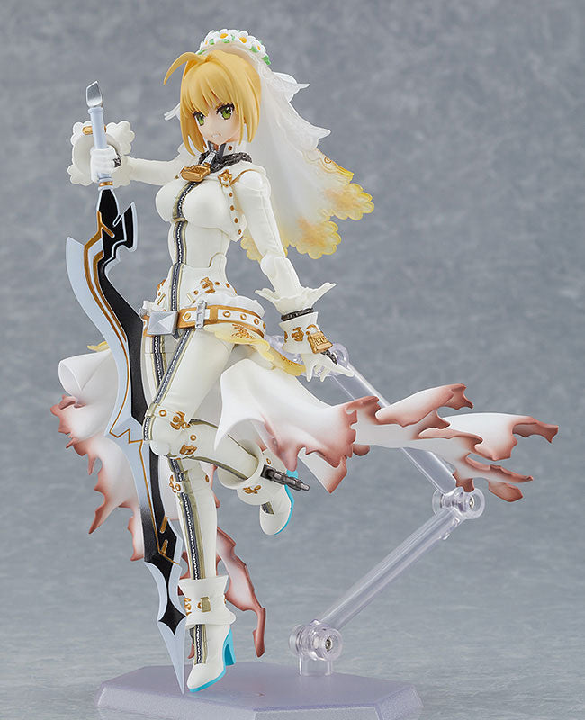 Fate/Grand Order Figma #559 Saber/Nero Claudius (Bride) Action Figure - Collectible Anime Character Model for Display & Cosplay