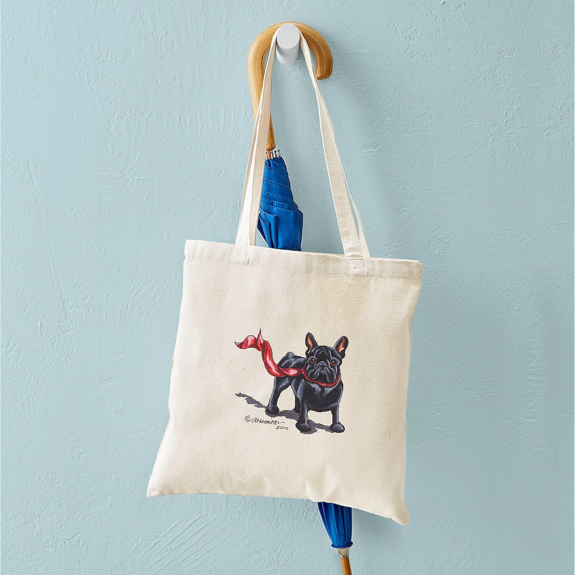 French Bulldog Lover Tote Bag - Eco-Friendly Natural Canvas Reusable Shopping Bag for Groceries, Beach & Daily Use | Cute Dog Gift Idea