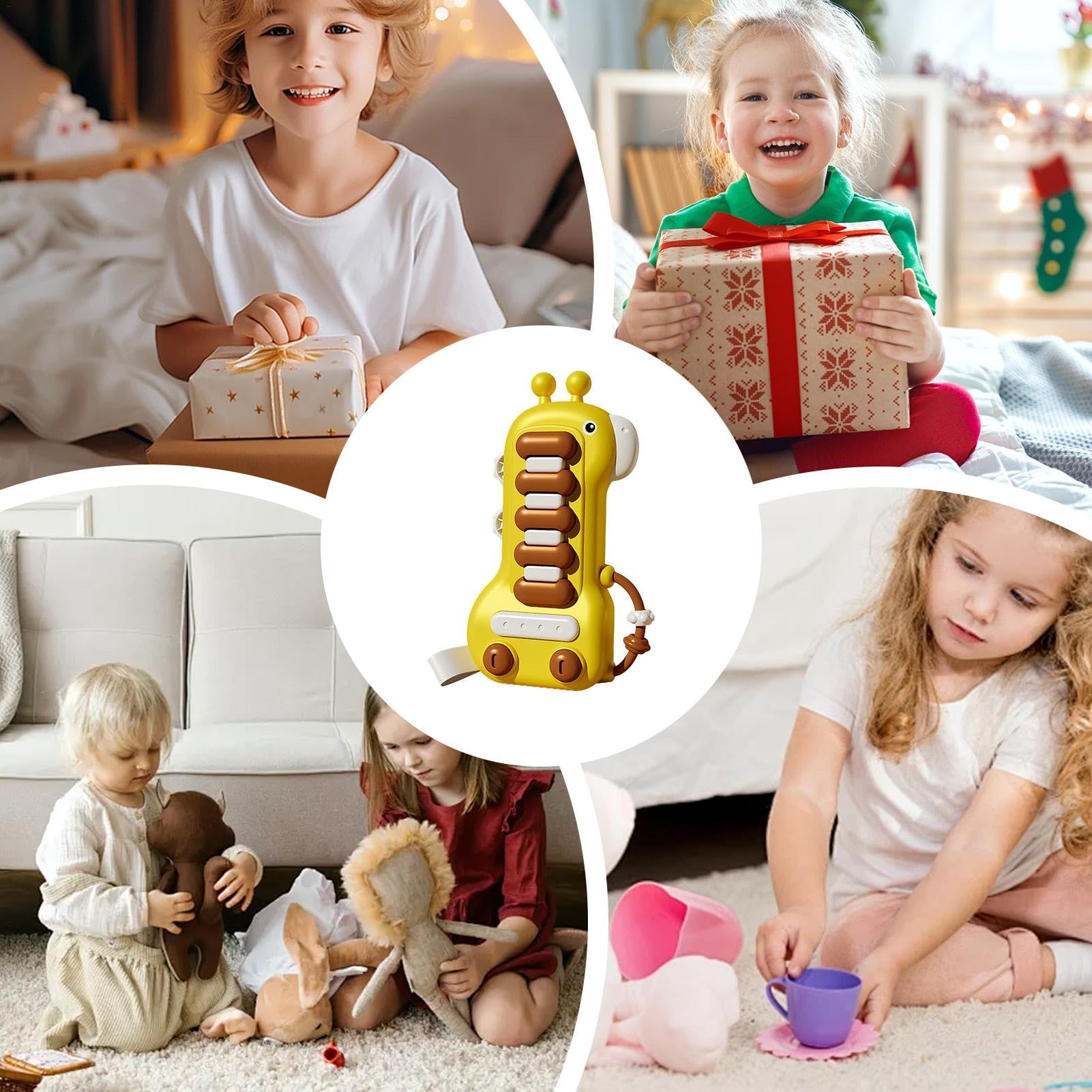 **Deer-Shaped Finger Piano Toy for Kids Ages 3+ | Educational Musical Instrument for Toddlers | Sensory Learning & Early Childhood Development | Perfect for Playtime, Gifts & Music Exploration**