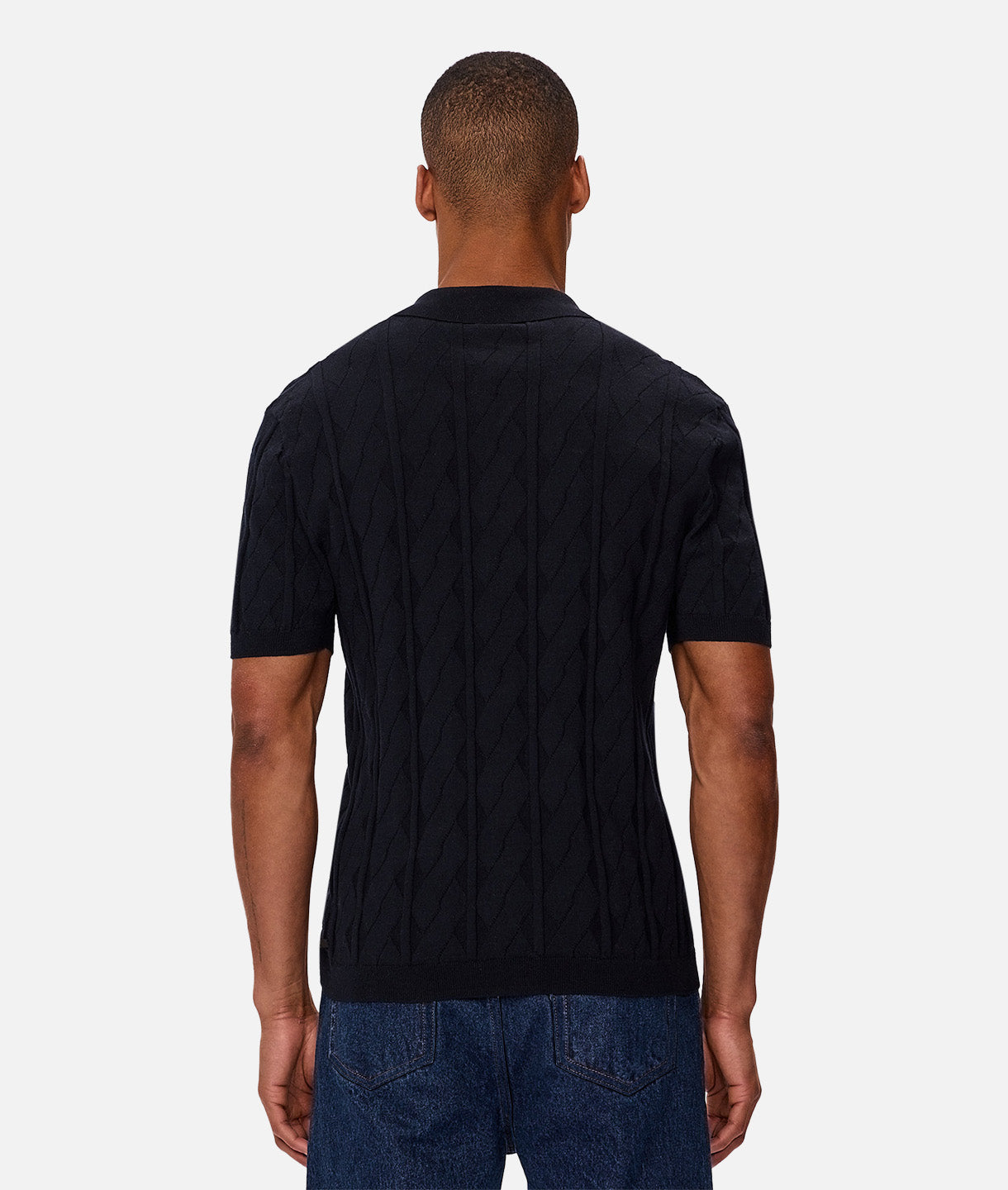 Novara Short Sleeve Shirt for Men - Navy Blue Casual Button Down Shirt - Perfect for Office, Business, and Summer Outings