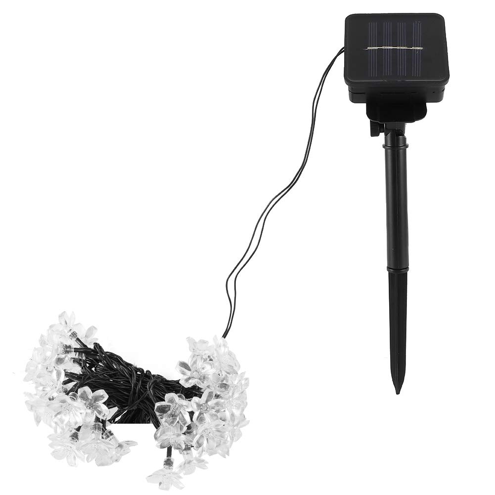 50 LED Solar Christmas String Lights - Colorful Flower Fairy Lights for Indoor & Outdoor Decor - Energy-Saving Waterproof Party, Patio, Garden, Tree Decoration - Perfect for Holiday, Wedding, Backyard Lighting
