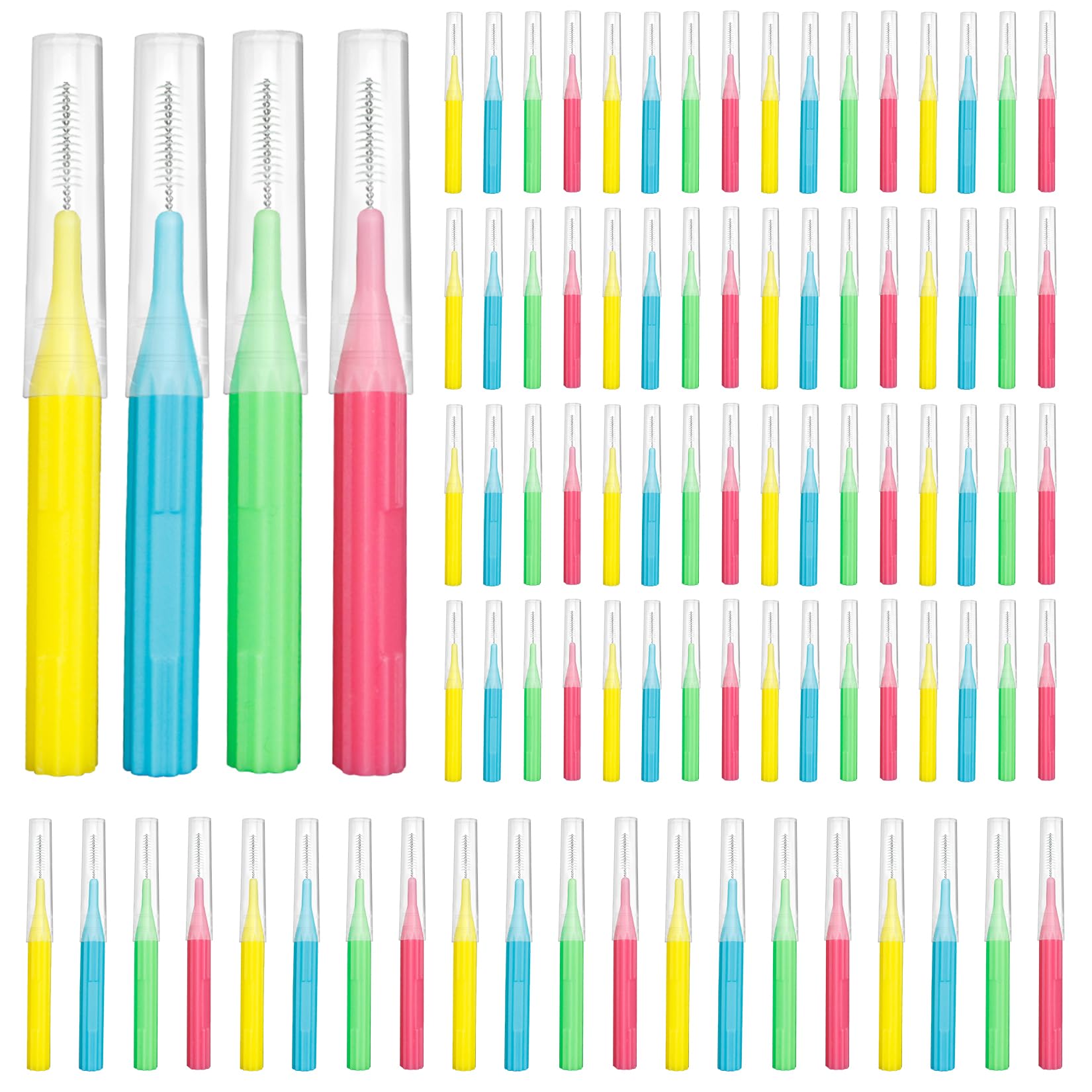 RAZOKO Interdental Brush - 88 Count (2mm-3mm) for Easy Teeth Cleaning & Flossing